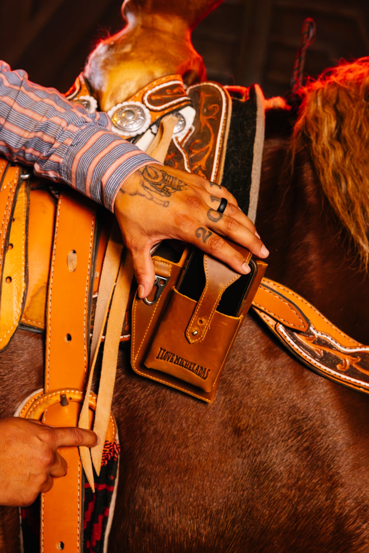 ILM - Leather Cellphone Belt Holster