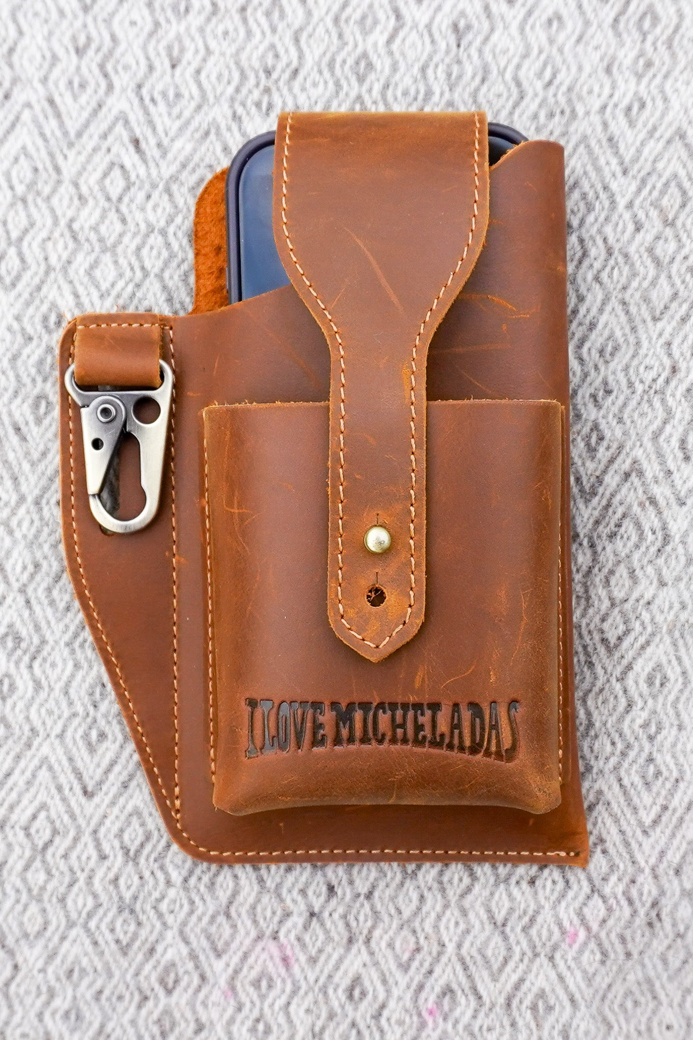 ILM - Leather Cellphone Belt Holster – I Love Micheladas