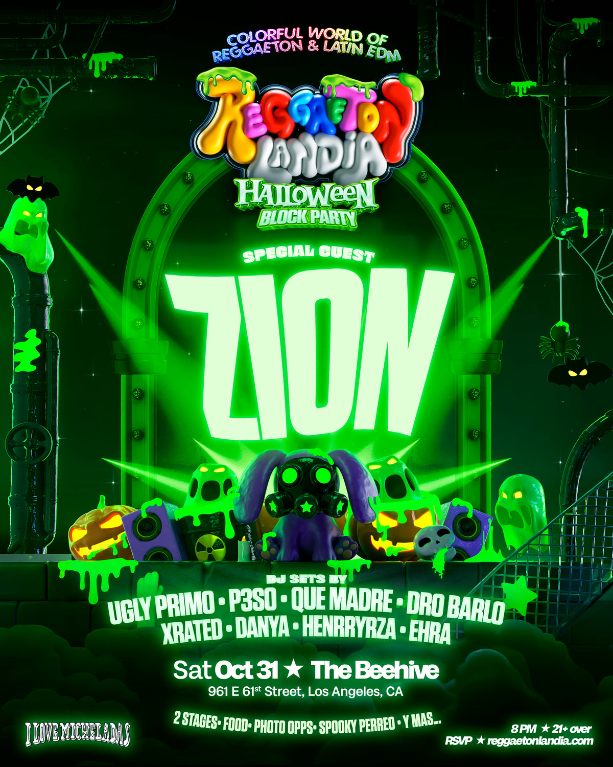 Reggaetonlandia Halloween Block Party: Performance by ZION